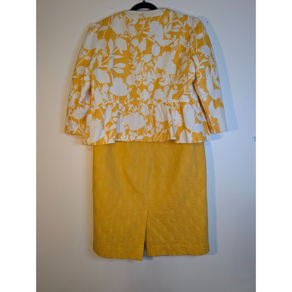 Vintage Chadwicks Marigold 2pc Dress Set Size 8 Mod Cottagecore Old Money 60s - Picture 3 of 14